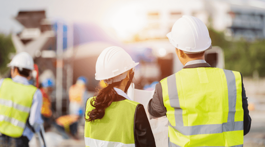 construction workers on build site