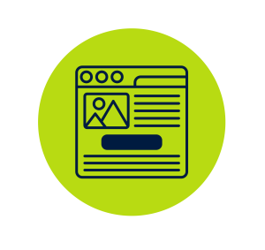 one-page website graphic 