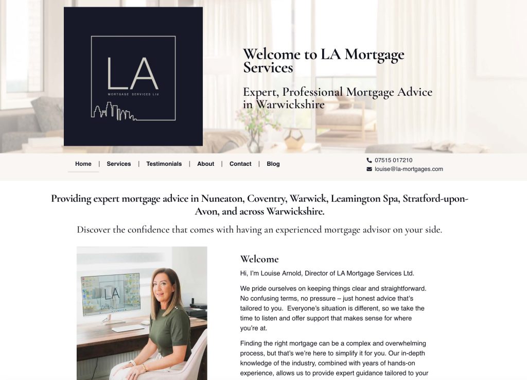 LA Mortgages Home Page