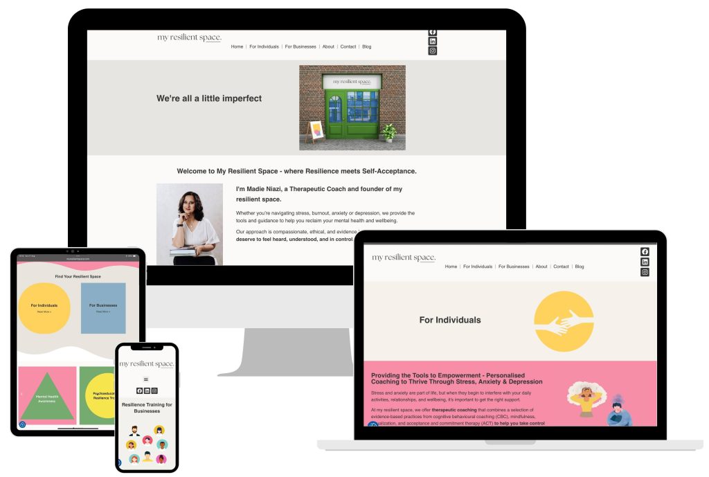 My resilient space website display