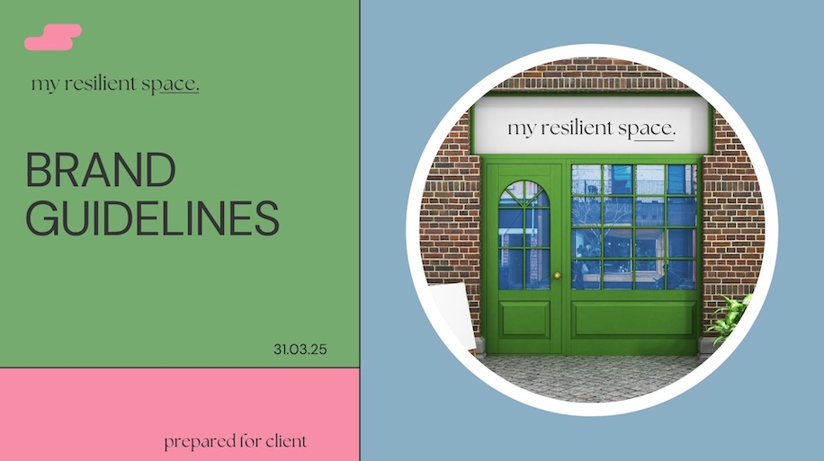 Brand guidelines cover image for therapeutic coach