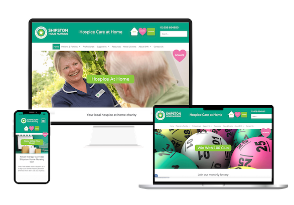 Shipston Home Nursing website visuals